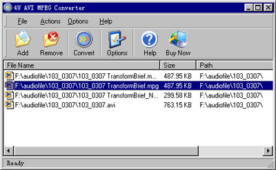 4U AVI MPEG Converter 